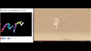 thought of you animography (animation + choreography) meets Gymnopédie No. 1