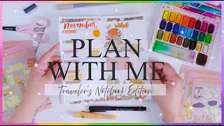 Traveler’s Notebook Plan With Me | Journaling, Stickers & Layout Ideas