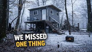 The One Thing Our Tiny Cabin Was Missing | Simple Off-Grid Bathroom Build