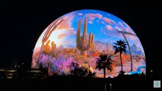 Watch the Sphere Las Vegas, NV sunset live NOW! Ambient street noise (no music) city vibes sound!
