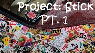 Stickerbombing an entire car?! (Project: Stick Pt.1)