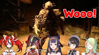 【Hololive】Their Reaction to Joe Baker using Powerbomb and Finisher in End of Zoe【Resident Evil 7】