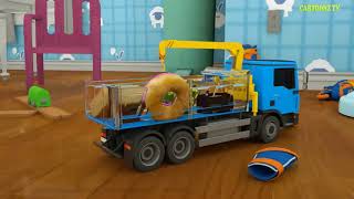رتون بالعربى جاد وعصومي براعم الجنة جاد وإياد طيور الجنة كرتون م Learn Colors with Police Truck #6