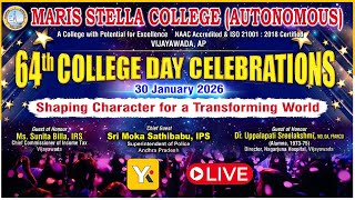 Live: Maris Stella College 64th Anniversary Celebration | Sri Moka Sathibabu | YK TV