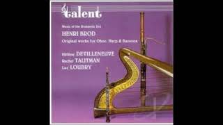 Henri Brod 1799- 1839 Trio no2 for Harp Oboe Bassoon