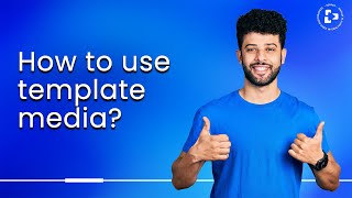 How to use template media in VSPAGY editor?