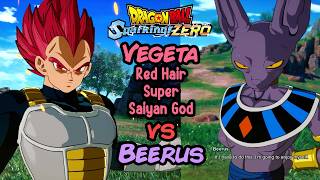 Dragon Ball: Sparking! Zero - Vegeta (Red Hair) Super Saiyan God vs Beerus