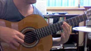 BWV 815 Allemande solo acoustic guitar