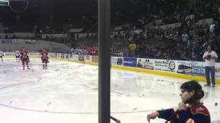 Virginia Symphony Musician Jake Fowler Plays The National Anthem At Admirals Game