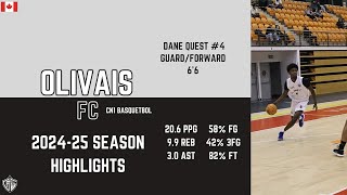 Dane Quest | Olivais FC | 2024-25 Season Highlights | CN1 Basquetbol