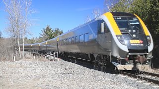 VIA Corridor trains on GO Richmond Hill line - 6 April 2024