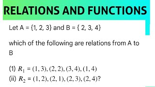 Relations and functions numerical 