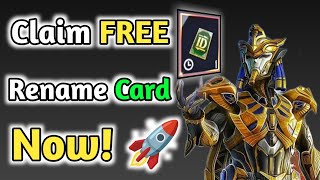 Claim FREE Rename Card Now! 🚀