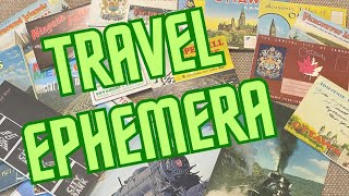 Vintage Travel Ephemera - part of the June Peddler Train series of drop sale videos