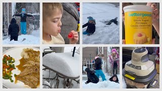 BIG SNOW STORM, FAMILY TIME, NINJA CRISPI, NEW FOOD, KIDS ARE FUNNY VLOG 1/19-1/29/26 | Angie's Life