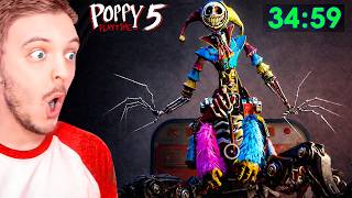 POPPY PLAYTIME'S WORLD RECORD CHAPTER 5?! (34:59 I'm shocked)
