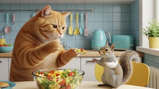 Catflix: Mom Cat Rescues a Wounded Squirrel – But Her Next Move Left the Cottage in Tears! 😿🏡