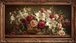 4K Frame TV Art • | Elegant Floral Wall Art (2 Hours, No Sound)