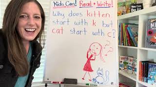 Why does kitten start with a k and cat start with a c? | Understanding English Spelling Rules