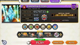 THEATRHYTHM FINAL BAR LINE Simple Supreme [FFXIV] Exponential Entropy 9'579'733 Full Chain