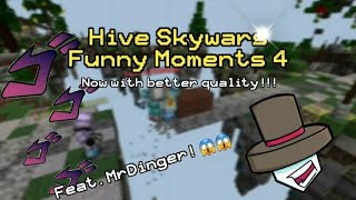 Hive Skywars Funny Moments 4 || ft. Mr Dinger 《Voice Reveal included》