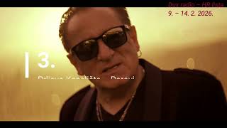 HR lista hitova od 9. do 14.2.2026. emisija br.6 Radio Dux