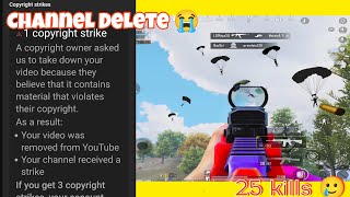 Channel Delete 😰 25 kills chicken Dinner ❤️ Teammates call me Hacker | Ipad 9 gameplay