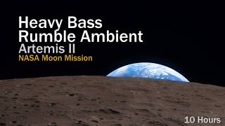 10 Hours Deep Space Ambient Rumble | NASA Moon Mission Brown Noise