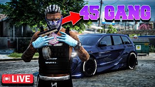 🔴 LIVE - RAGEBAITING Cops as 45 Gang in GTA 5 RP