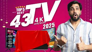 Top 5 Best 43-inch 4K QLED TVs in 2025 after GST Cut on Flipkart | SONY | Samsung | LG & more
