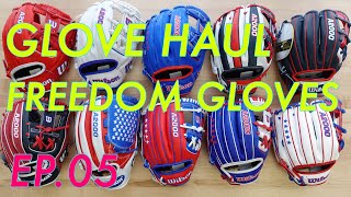 CHARLIE ROSE GLOVE HAUL - EP.05 - RARE USA BASEBALL GLOVES - JULY FOURTH SPECIAL - FREEDOM EDITION