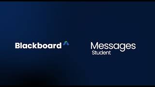 Blackboard Messages for Students