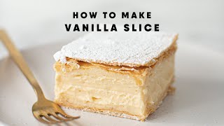 Creamy Vanilla Slice Dessert Recipe! - The Scran Line