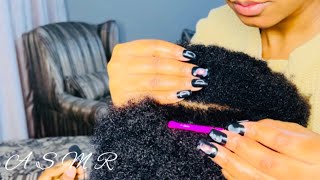 ASMR Super relaxing and satisfying scalp scratching with nails #asmr #headscratching #relaxing