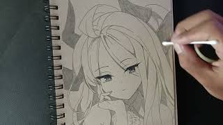Menggambar Sorasaki Hina