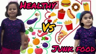 Irha and Amal | Healthy Food vs Junk Food Challenge | Motivational video For kids.