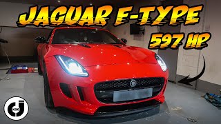 *597 BHP*  SUPERCHARGED V8 MONSTER *JAGUAR F TYPE * TYRES BREAK LOOSE WITH EASE