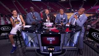 Klay Thompson joins the Crew after Game 1 win at Houston - Inside the NBA WCF