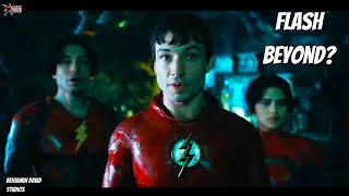 Ezra Miller Flash stealing Michael Keaton's Batsuit sounds like Batman Beyond, DC Fandome 2021