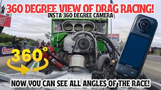 Wow! 360 Degree View of Drag Racing!  Testing out the Insta 360 Camera! #camera 
