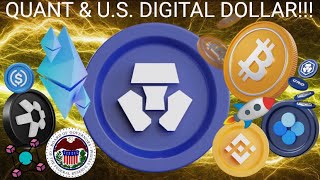 MAJOR CRYPTO EXCHANGE TOKEN HITS ALL TIME HIGH!!! U.S. DIGITAL DOLLAR & QUANT TIES! BTC ETH CRO COIN