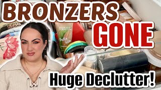 HUGE BRONZER COLLECTION DECLUTTER! | 30% GONE! 😳 & MY FAVORITES!