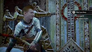 Atreus Tries To Open Door And Chest Like Kratos Funny Scene GoWR