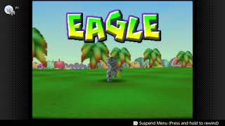 Skins Match (MetalMario Vs Yoshi Vs Peach Vs Bowser) Crazy Win! // Mario Golf 64 (Nintendo Classics)