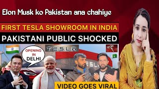 Pakistani reacts to FIRST TESLA CARS SHOWROOM IN INDIA