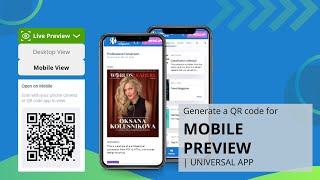 Live Preview QR Code for your Mobile Devices | MagLoft Universal App