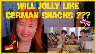 German reacts to "ULTIMATE GERMAN SNACK HAUL!!?" by Jolly