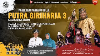🔴[ LIVE RAME PISAN YEUH ] Wayang Golek PGH3 H. Dadan Sunandar Sunarya - Leuwimunding Kab. Majalengka
