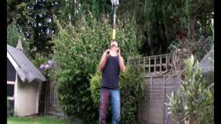 Advanced Merengue dancing - with a washing line!