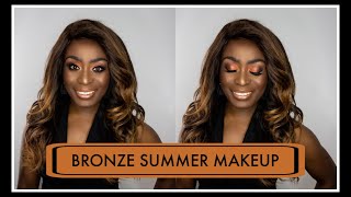Bronze Summer Makeup Look